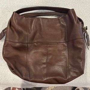 HOBO Brown Leather Shoulder Bag